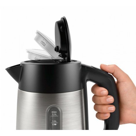 Bosch | Kettle | DesignLine TWK4P440 | Electric | 2400 W | 1.7 L | Stainless steel | 360° rotational base | Stainless steel/Blac - 2